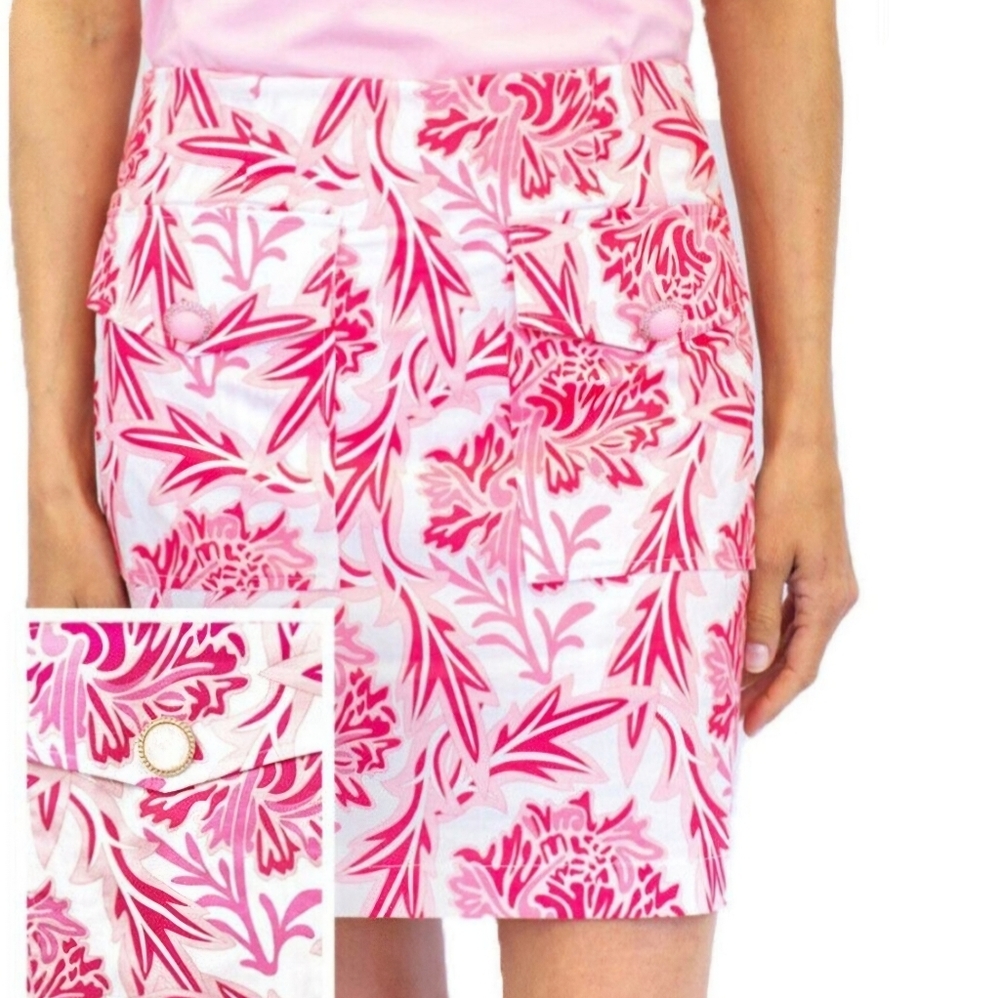 Golftini Floral Rose Golf Skort SZ S